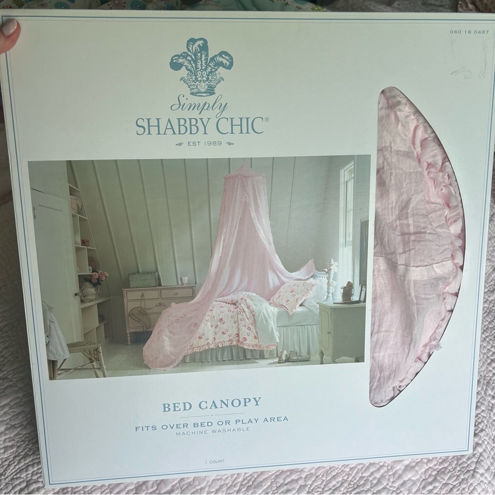 Simply Shabby Chic Pink Bed Canopy